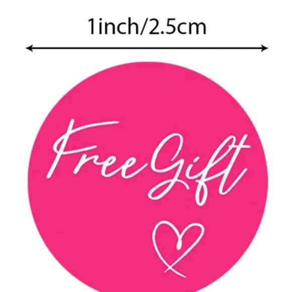500 Free Gift 1 inch 1 roll of Stickers NIB - Picture 1 of 4